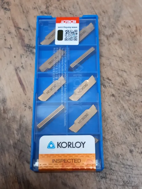 10 Korloy MGMN300-M NC3030