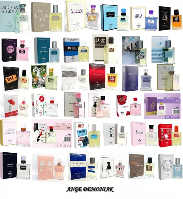 "Parfum générique" Lot de 10 eaux de toilette au choix