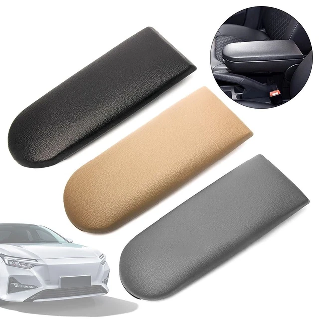 PU Leather Car Armrest Cover Latch Lid Arm Rest Replacement Center Console Cap