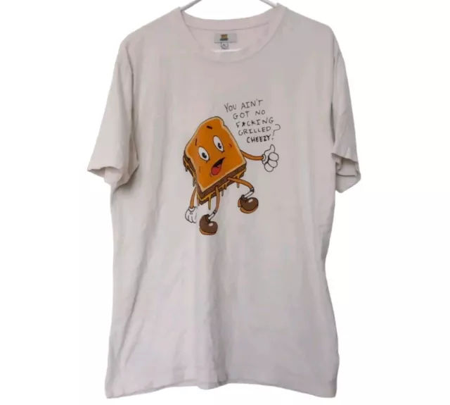 That Food Cray!!! Grilled Cheese Tee | Urban Outfitters Graphic Print T-Shirt XL