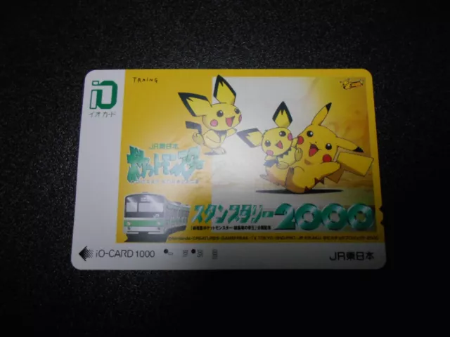 Pokemon Phone iO Card JR Stamp Rally 2000 Promo Pikachu Pichu #2769 PLAY