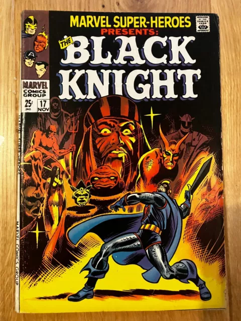 Marvel Super-Heroes Presents:the Black Knight #17 1St Solo & Origin Key Issue 🔑