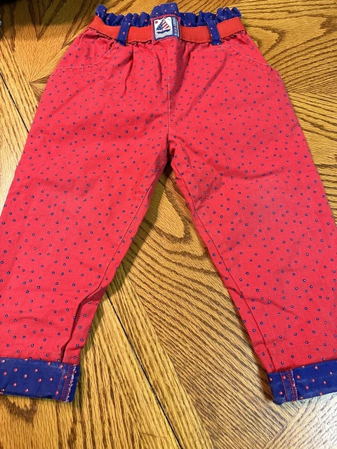 Vintage Oshkosh Girl Paper Bag Sailer Pants USA 2