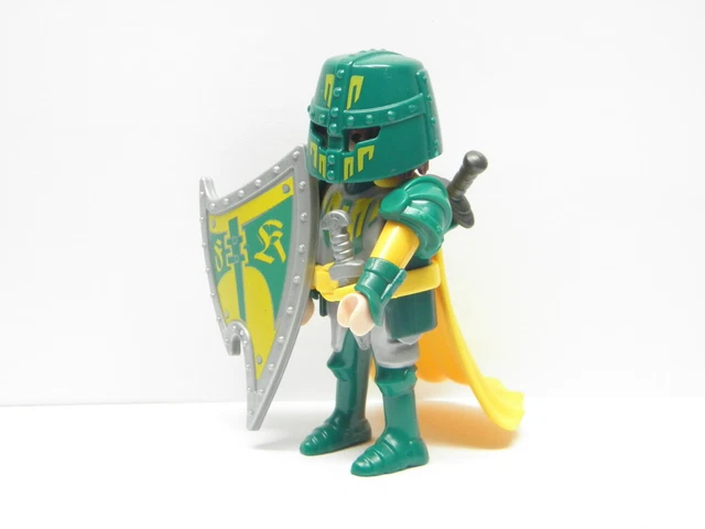 Deux Boucliers Playmobil Pour Chevalier Médieval Avec Lion Vert - Pièces Détachées