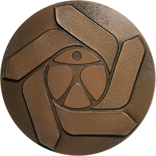 Médaillette UFOLEP Hand-ball - Ligue Française De L'Enseignement - Or Plaqué - XXème