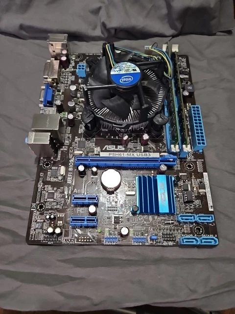 ASUS P8H61-MX I3-3220 3.30GHz Motherboard 8GB RAM £31.50 - PicClick UK