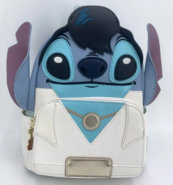 Disney Loungefly Lilo & Stitch Mini Backpack Rucksack Bag 2024 Elvis Figural