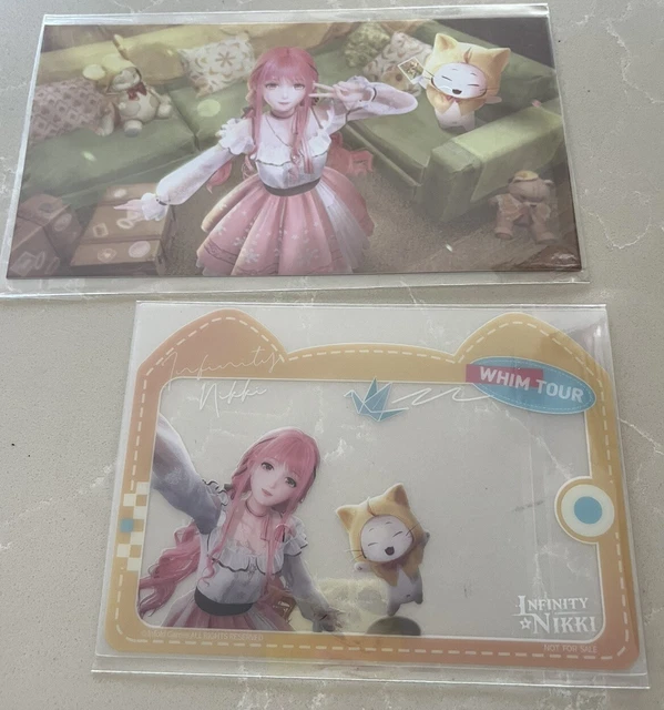PAX WEST 2024 Infinity Nikki Whim Tour Postcard & Clear Card New Sealed