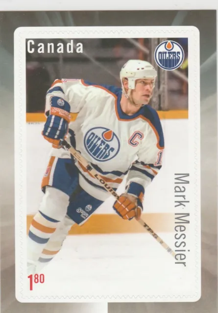 Canada Post Hockey Card Sized Stamp - Mark Messier