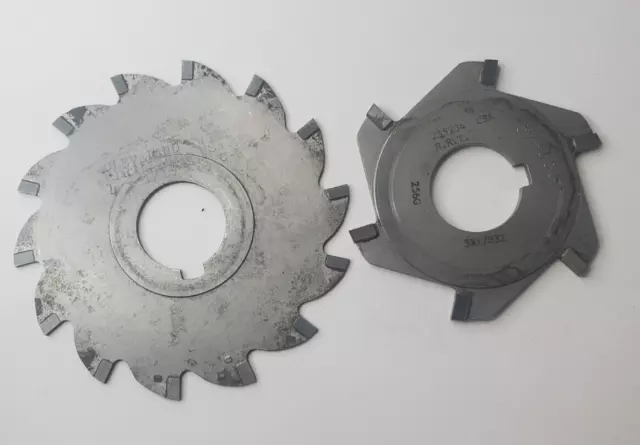 Cleveland 14 T 4 X 1/16 X 1  & Rrt 6T 3 X 1 Slitting Slotting Saw Blade Lot Of 2