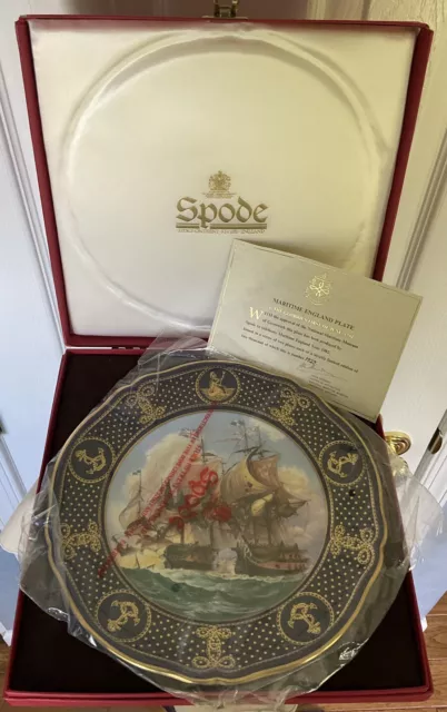 Spode Maritime ENGLAND PLATE 1 The Glorious First of June 1794 #1923 of 2000 NIB