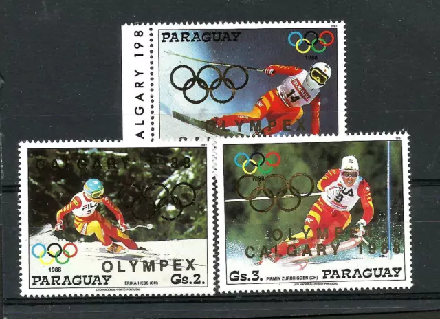 Paraguay Olimpic Michel 4193/5 Complet Set Mnh