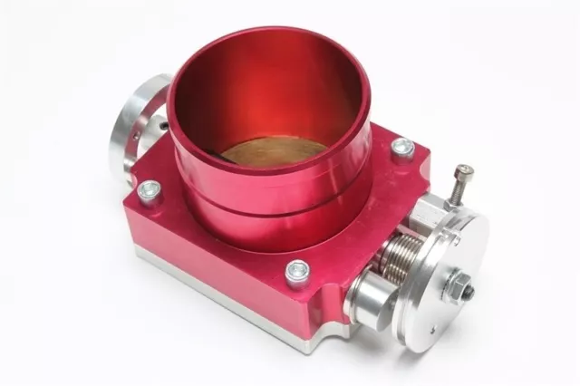 TA Technix Válvula Mariposa 80MM,Rot-Eloxiert,Universal,Throttle-Body