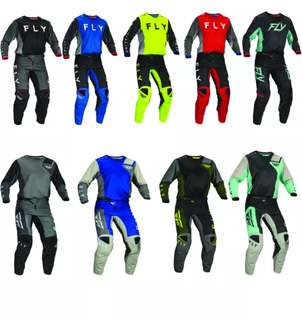 Fly Racing Adult Kinetic Jet/Kore Jersey, Pant Combo Set MX/ATV/UTV Off-road