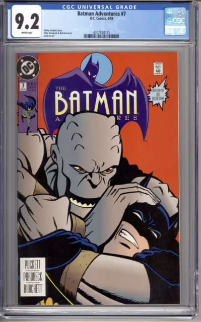 Batman Adventures #7 - CGC Graded 9.2 (NM-)  1993 - Killer Croc