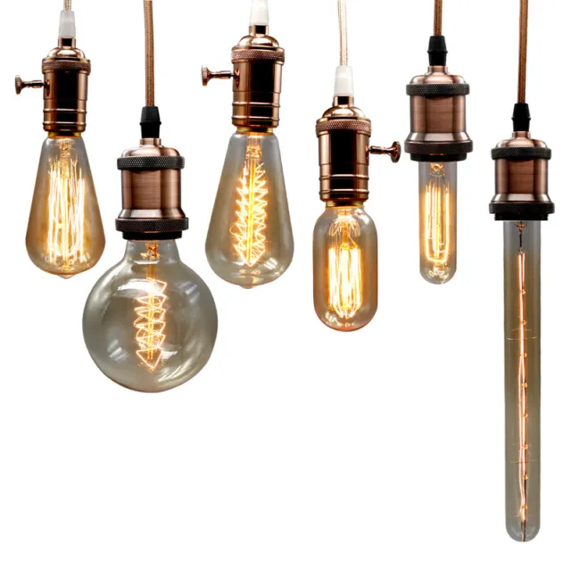 Vintage E27 or B22 Cap Antique Style Edison Bulbs Filament Light Industrial Lamp