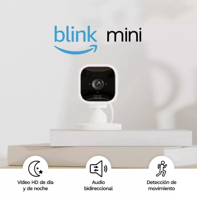 Blink Mini - Cámara de seguridad inteligente HD 1080p detección de movimiento