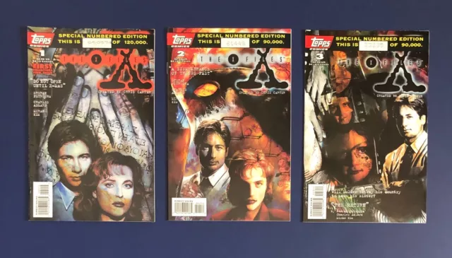 The X-Files #1-3 (1995) - Limited Edition - Topps Comics