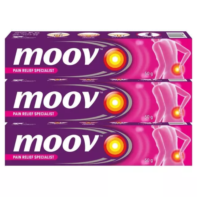 Moov Fast Pain Relief Cream With Nilgiri Oil 50g  (pack of 3) Ayurvedic Ointment
