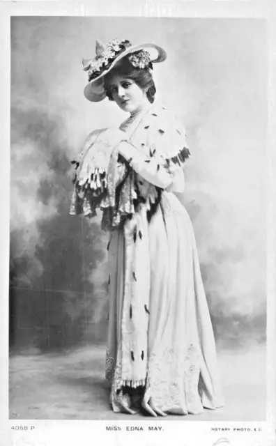 Miss Edna May-American Actress & Singer~Rotary Real Photo Postcard