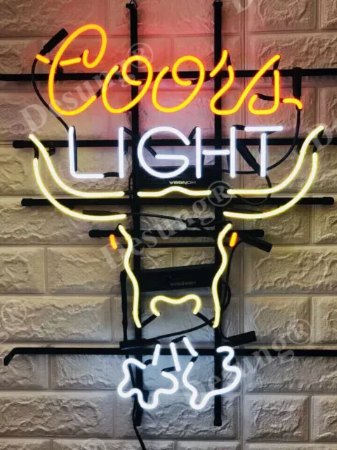 Angry Bull Ox Beer 20"x16" Neon Lamp Light Sign Bar Wall Decor Display Windows