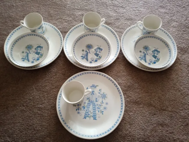 vintag Set 10 Figgjo Turi Design Lotte Porcelain mixed sizes Dinner Plate Norway