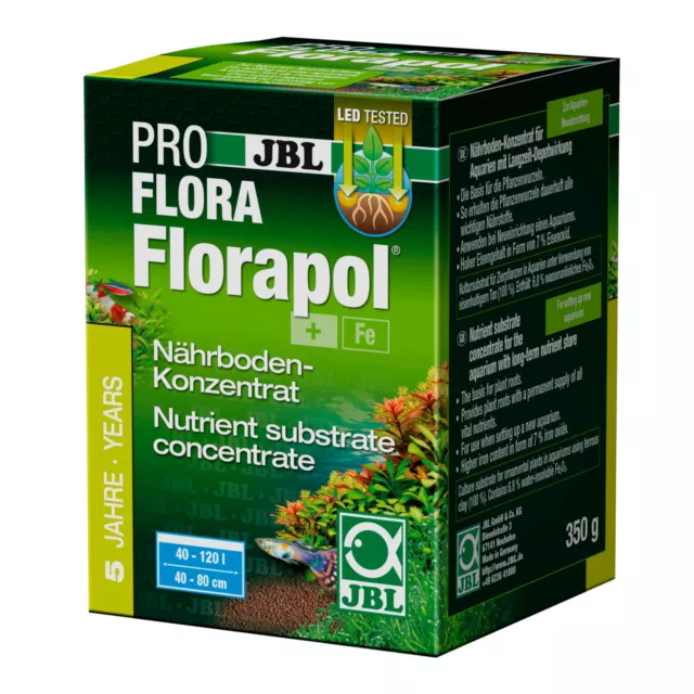 JBL Florapol 350g - Langzeit Nährboden Dünger Pflanzendünger Grund Nährstoffe