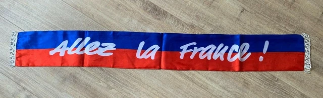 Echarpe Equipe Allez France 98 Mondial 1998 Footix supporter vintage scarf Echarpe Equipe Allez France 98 Mondial 1998 Footix supporter vintage scarf