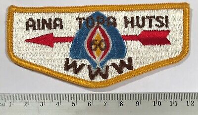 OA Lodge 60 Aina Topa Hutsi S5a Texas Flat Rolled Edge Scouts BSA Fat BLU Arrow