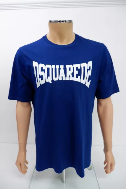 Dsquared2 Ds2 Boys T Shirt Top Age 16 Yrs Blue Short Sleeve Logo Print