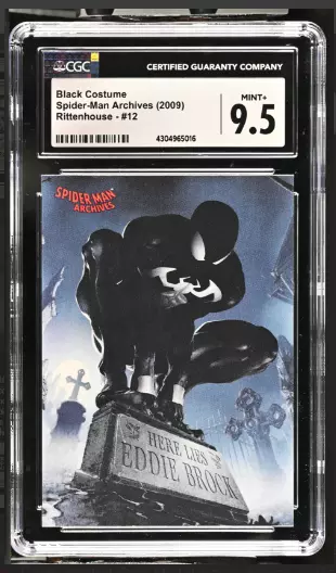 Rittenhouse Archives 2009 Black Costume #12 Spider-Man Archives, CGC Grade 9.5