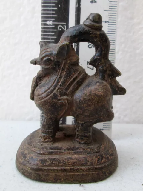 SUPERB! 19th.c Bronze Singh Lion Opium Weight 160.g