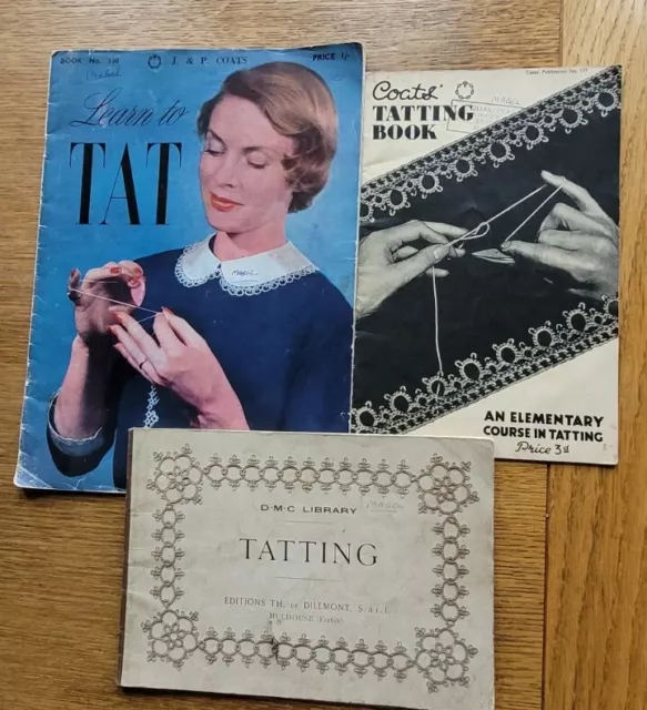 D.M.C. Biblioteca: TATTING (1939) - Abrigos LIBRO TATTING - Aprende a TAT - 3 Libros