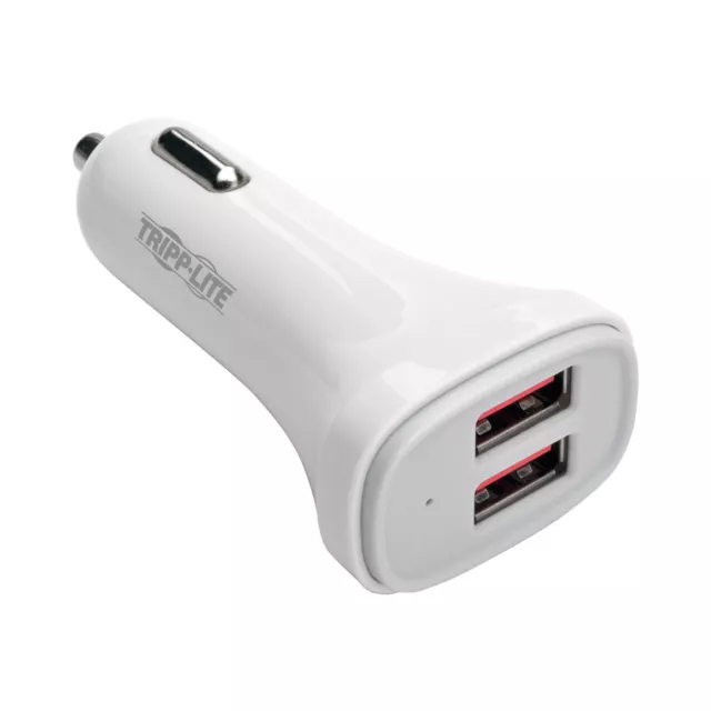 Tripp Lite USB Car Charger Dual-Port w/Autosensing 5V 4.8A Fast Charger