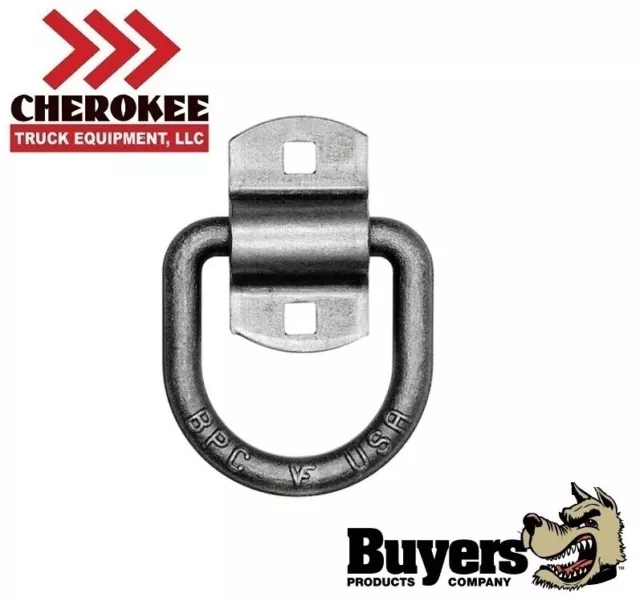 Buyers Products B38, 1/2" Forged D-Ring w 2-Hole Mounting Bracket