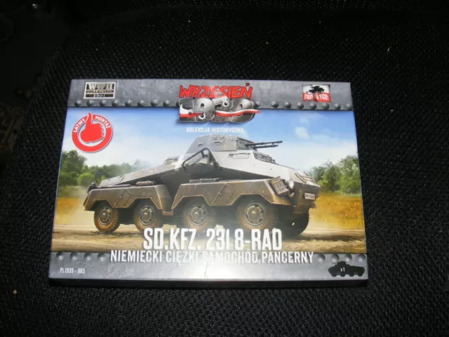 SdKfz 231 8-rad German armoured car 1/72nd plastic kit First To Fight