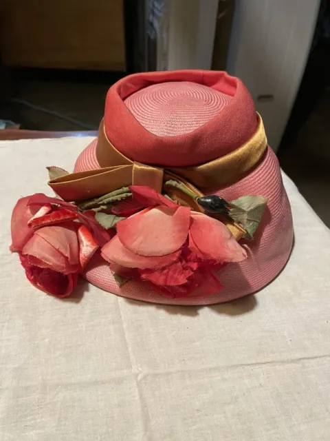Vintage Woman’s Fancy Hat Union Made Beautiful