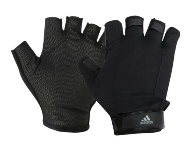 Adidas Women Versatile GYM Sports Gloves Black Running Fitness Glove DT7955