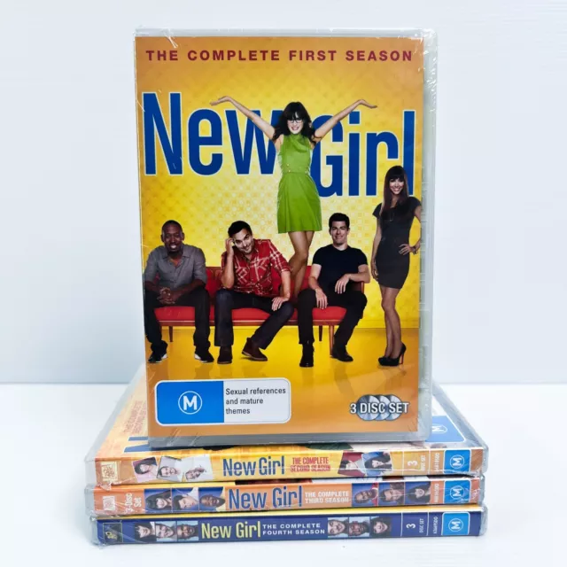 NEW New Girl The Complete Series 1-4 (DVD, 2014) Sealed Comedy TV Season 1 2 3 4