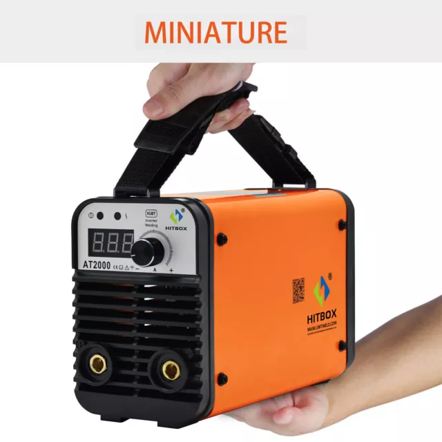 HITBOX ARC MMA Welder 200A Protable IGBT lnverter Stick Welding Machine 110/220V