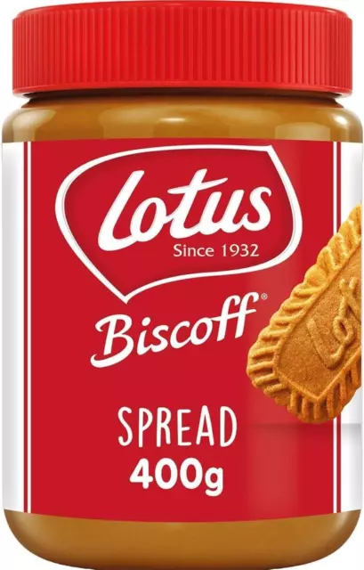 Lotus Biscoff Sucré Lisse Caramelised Biscuit Spread Vegan Amical (400g X 6)