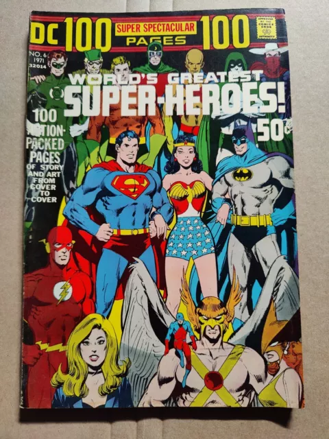 World's Greatest Super-Heroes 6 Sharp FN+ 1971 Neal Adams Cover DC NICE Midgrade