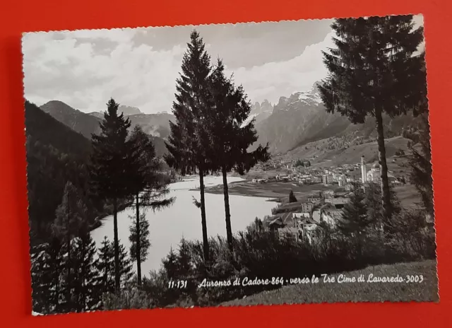 Cartolina Auronzo di Cadore - verso le Tre Cime di Lavaredo - 1959