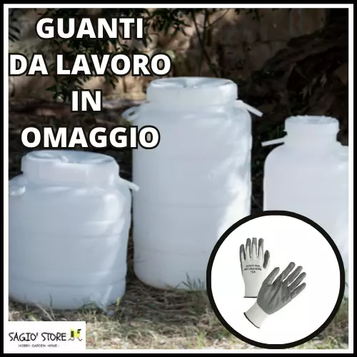 Fusto Bidone Tanica a bocca larga per olio olive alimenti acqua in plastica