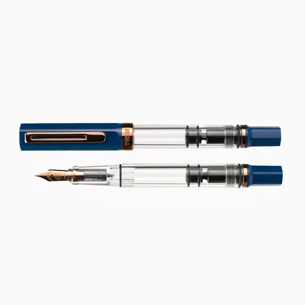 TWSBI ECO Indigo Blue And Bronze Fountain Pen Extra Fine Nib, Brand New In Box