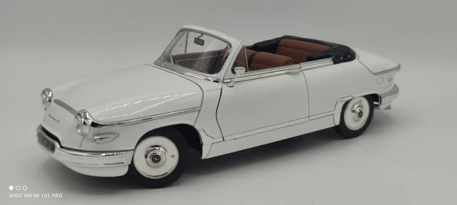Solido 1/18 - Panhard PL17 Cabriolet Blanche - Miniature Occasion