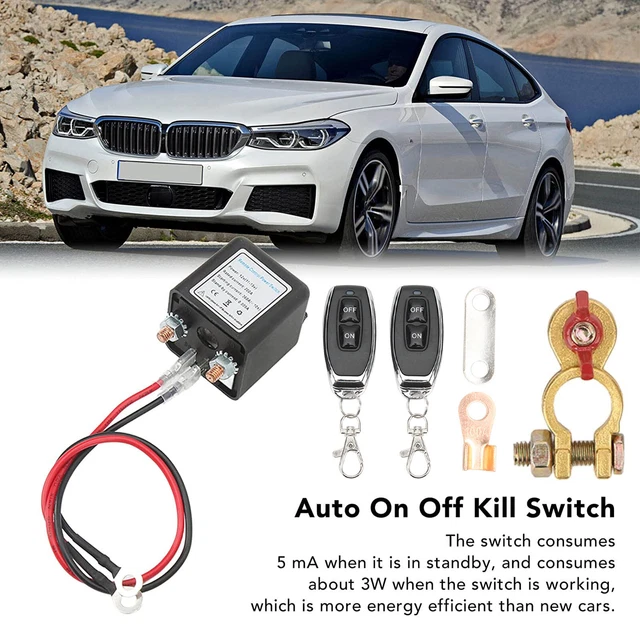 Remote Cut Off Switch CAR BATTERY DISCONNECT Cut Off Isolator Master Switch ++ Wireless ...