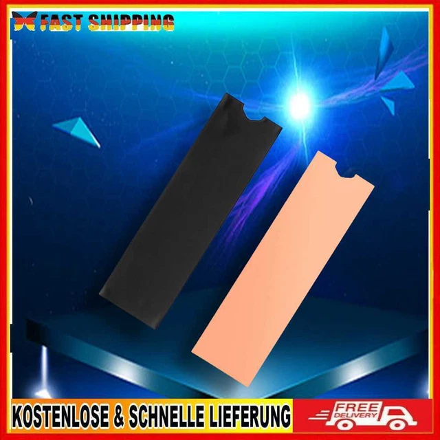 2 piezas Thermal Copper Pad 0,2 mm Light Thin Cooler para M. 2 NVME SSD (A)