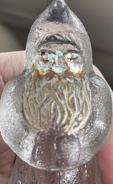 Extremely RARE Avor Santa Belsnicker Glass Candy Container