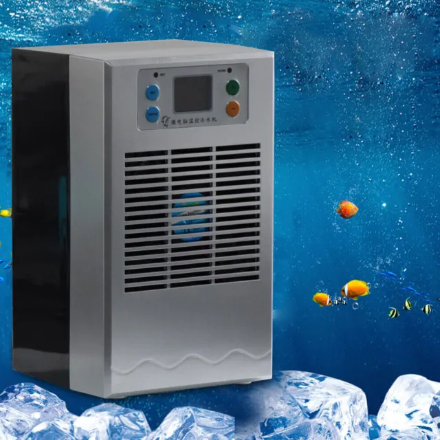 100W 30L Aquarium Chiller Fish Tank Water Cooling Heating Fit Hydroponics System
